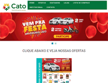 Tablet Screenshot of catosupermercados.com.br